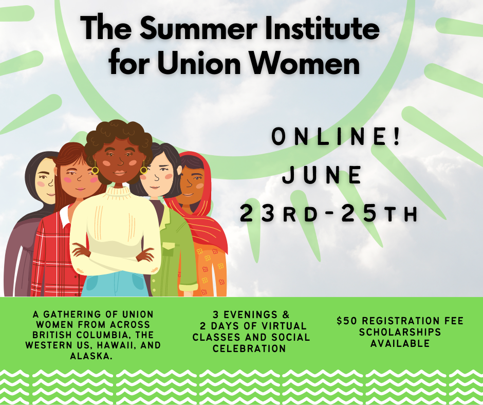 Summer Institute for Union Women 2022 save the date image