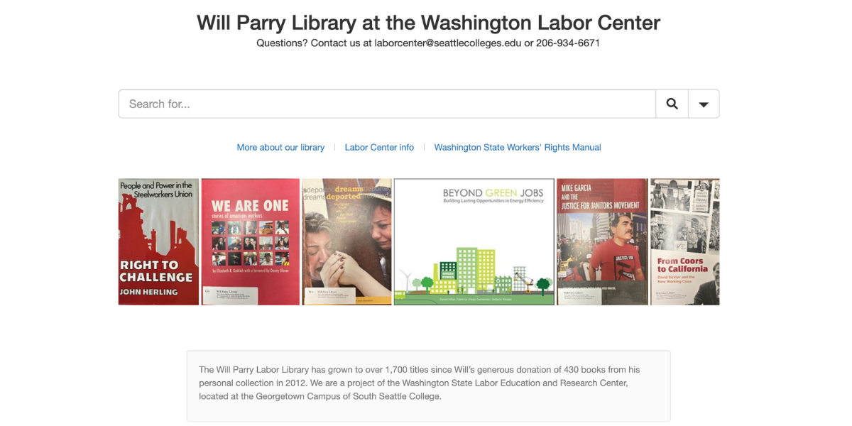 Will Parry Library catalog image