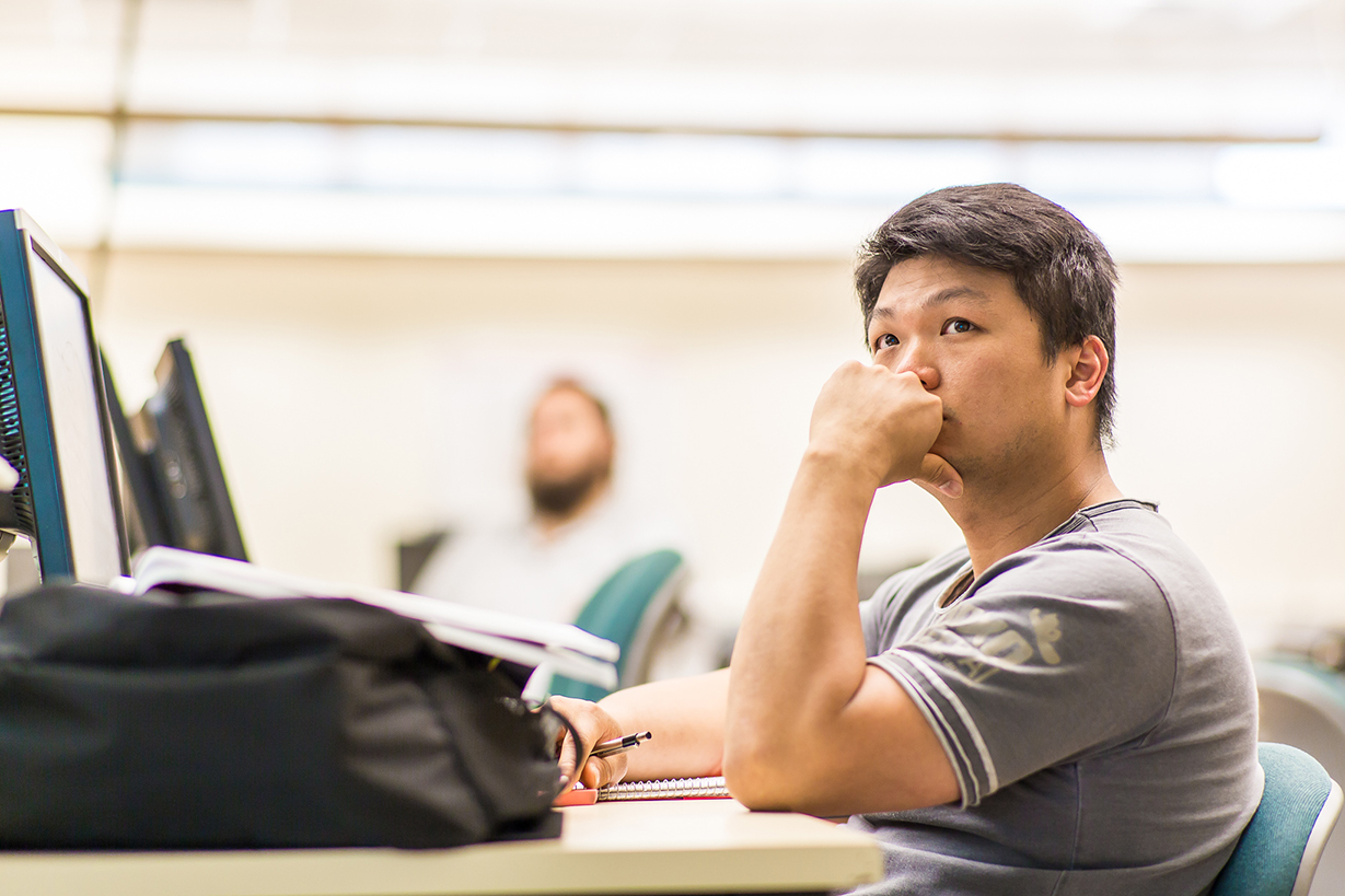  A student poses for photo 