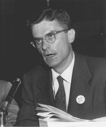 Will Parry testyfing before the U.S. Congress in 1954